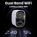 NÖRDIC 2K Surveillance Camera 2.4/5G Wireless Outdoor, Cloud Storage, Waterproof, Night Vision