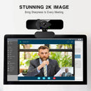 NÖRDIC 2K Webcam 2560x1440p 30fps 1080p 60fps 4MP with auto focus built-in microphone and privacy protection