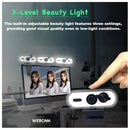 NÖRDIC 2K Webcam 2560x1440p 30fps 4MP with auto focus built-in microphone and privacy protection