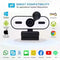 NÖRDIC 2K Webcam 2560x1440p 30fps 4MP with auto focus built-in microphone and privacy protection