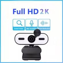 NÖRDIC 2K Webcam 2560x1440p 30fps 4MP with auto focus built-in microphone and privacy protection