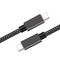 NÖRDIC 2M USB C 3.1 to USB C Nylon braided cable Quick charging 3a Gen1 5Gbps Power Delivery PD 60W