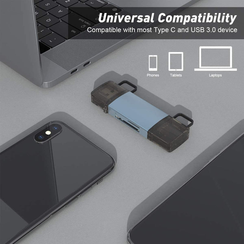 NÖRDIC USB 3.0 Kortläsare 2 Slot SD, MicroSD UHS-I