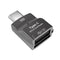 NÖRDIC 2 in 1 OTG USB3.1 A adapter to USB-C with card reader 2TB TF / Micro SD / Micro SDHC / Micro SDXC