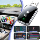 NÖRDIC 2-in-1 Wireless Android CarPlay Dongle, with USB-C Adapter, Plug & Play, WiFi 5.8GHz, Supports iOS 10+ and Android 11+