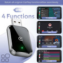 NÖRDIC 2-in-1 Wireless Android CarPlay Dongle, with USB-C Adapter, Plug & Play, WiFi 5.8GHz, Supports iOS 10+ and Android 11+