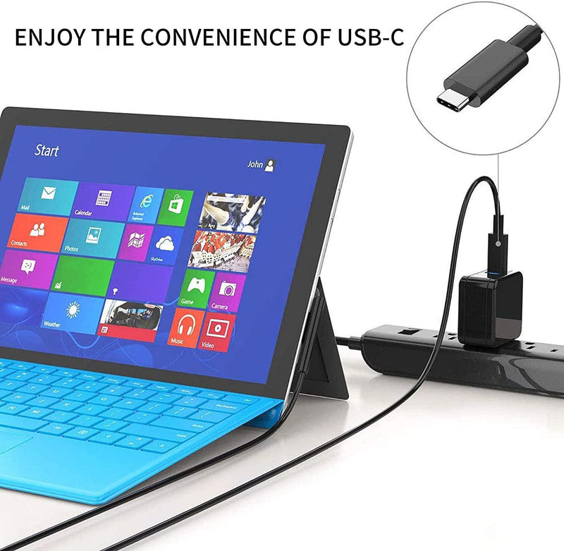 NÖRDIC 2m Charging Cable for Microsoft Surface 15V3A 45W