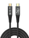 NÖRDIC 2m Thunderbolt 5 cable 80Gbps data transfer 240W Charging 120Gbps bandwidth 16K60Hz 8K60Hz 4K540Hz