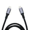 NÖRDIC 2m USB3.2 Gen1 USB-C to C nylon braided cable fast charging 3A 5Gbps Power Delivery PD 60W