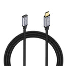 NÖRDIC 2m USB3.2 SuperSpeed USB 5Gbps USB-C to C extension cable with Power Delivery 60W and 4K60Hz video