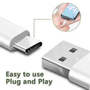 NÖRDIC 2m USB C 2.0 to USB A cable 480Mbps white