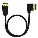 NÖRDIC 2m angled Displayport to Displayport cable ver 1.4 UHD 8K in 60Hz 32.4Gbps 10-bit HDR double shielded