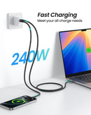 NÖRDIC 2m angled USB4 V2.0 120G 16K 240W compatible with Thunderbolt