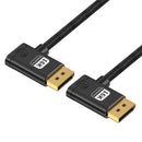 NÖRDIC 2 m nylon braided DisplayPort 2.1 cable DP80 UHBR20 80Gbps 16K/10K/8K@60Hz 4K@240/165/144Hz DSC 1.2a HDR HDCP 2.2 FreeSync G-Sync