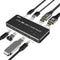 NÖRDIC 2 to 2 KVM Switch USB-C to DisplayPort and HDMI 8K60Hz 3xUSB-A