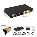 NÖRDIC 2 to 1 USB-C + HDMI KVM Switch, 4K 60Hz