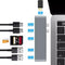 NÖRDIC 2 to 7 USB-C dual monitors docking station for MacBook Pro and Air 1xHDMI 4K30Hz 1xThunderbolt 3xUSB-C 5K60Hz 40G 1xUSB-C 100W PD