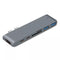 NÖRDIC 2 to 7 USB-C dual monitors docking station for MacBook Pro and Air 1xHDMI 4K30Hz 1xThunderbolt 3xUSB-C 5K60Hz 40G 1xUSB-C 100W PD