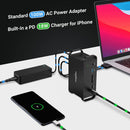 NÖRDIC 2 to 14 USB-C Macbook docking station dual monitors 2xHDMI 4K60Hz 7xUSB 1xUSB-C PD100W 1xRJ45 1xAudio 1xSD Thunderbolt 3/4 USB4