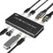 NÖRDIC 2 to 2 KVM Switch USB-C and Displayport 1xDP 1xHDMI 8K 60Hz 3xUSB-A