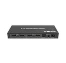 NÖRDIC 2x2 HDMI 2.0 Matrix switch 4K60Hz with Extractor Toslink &amp; Stereo EDID HDR HDCP2.2 Dolby Digital+, DTS 5.1