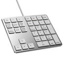 NÖRDIC USB-C Wired numeric keypad, 34 keys, 2×USB-A + 1×USB-C for charging