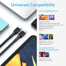 NÖRDIC 3m USB3.2 Gen2 SuperSpeed USB 10Gbps USB-C to C PVC cable with Power Delivery 100W, 4K60Hz video and Emarker