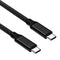 NÖRDIC 3m USB3.2 Gen2 SuperSpeed USB 10Gbps USB-C to C PVC cable with Power Delivery 100W, 4K60Hz video and Emarker