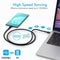 NÖRDIC 3m USB3.2 Gen2 SuperSpeed USB 10Gbps USB-C to C PVC cable with Power Delivery 100W, 4K60Hz video and Emarker
