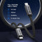 NÖRDIC 3m USB3.2 Gen2 USB-C to C nylon braided cable fast charging with Power Delivery PD100W 20Gbps 5A with Emarker
