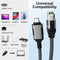 NÖRDIC 3m USB-C 3.1 to RJ45 1Gbps LAN Windows, MacOS, Linux, ChromeOS