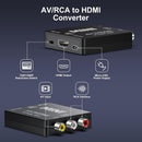 NÖRDIC 3xRCA CVBS Composite to HDMI Adapter Support for 1080p at 60Hz, PAL and NTSC