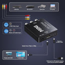 NÖRDIC 3xRCA CVBS Composite to HDMI Adapter Support for 1080p at 60Hz, PAL and NTSC