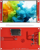 NÖRDIC 4.0" Touch Display Shield Module, 480x320 TFT LCD Panel, SPI Serial ST7796S with Touch Pen, Compatible with Arduino