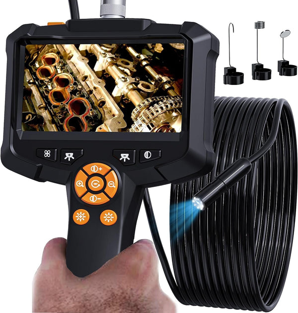 NÖRDIC 4.3" Endoscope Camera with 8 LED Lights, IP67 Waterproof 1080P HD 5m Cable