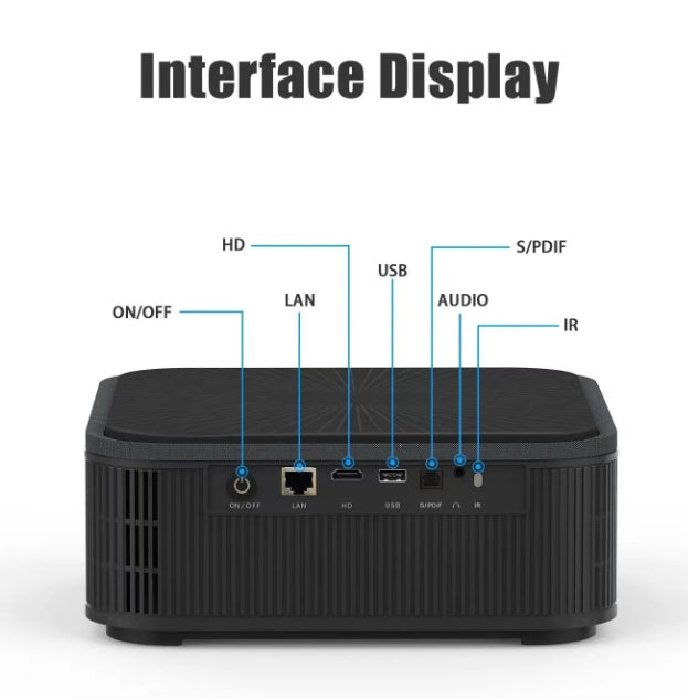 NÖRDIC 4K Projector 500ANSI Resolution Dual Band Bluetooth 5.1