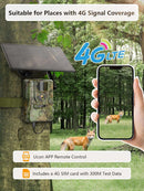 NÖRDIC 4G wildlife camera with 4W solar panel, 3MP FHD, camouflage, LTE 4G SIM card and IP66 waterproofing