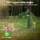 NÖRDIC 4G wildlife camera with 4W solar panel, 3MP FHD, camouflage, LTE 4G SIM card and IP66 waterproofing