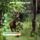 NÖRDIC 4G wildlife camera with 4W solar panel, 3MP FHD, camouflage, LTE 4G SIM card and IP66 waterproofing