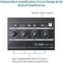 NÖRDIC 4-channel headphone amplifier 6.3mm and 3.5mm MICROAMP AMP-I4II