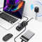NÖRDIC 4-port Powered USB-C Hub 10Gbps with 2 USB-A &amp; 2 USB-C Data Ports