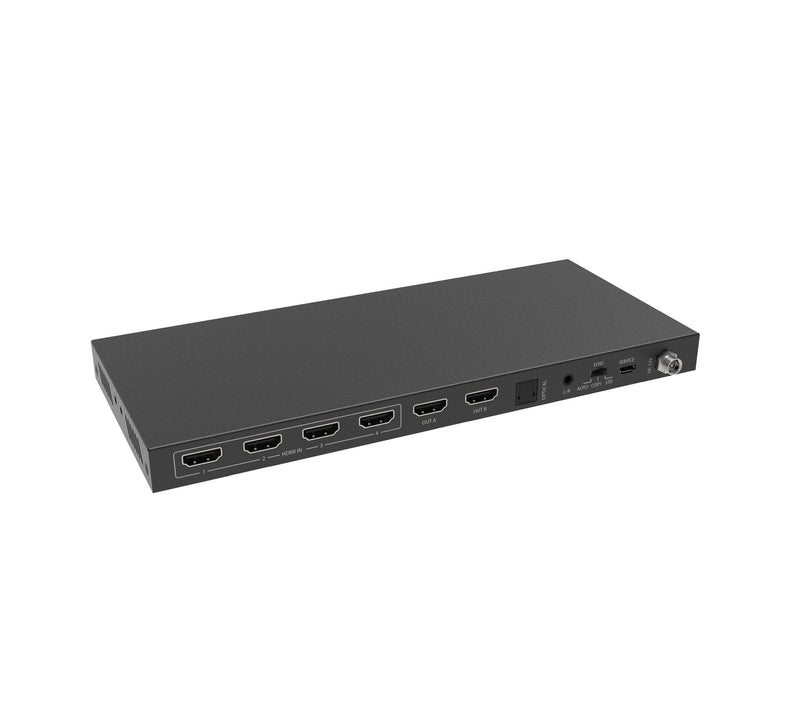 NÖRDIC 4K HDMI 2.0 Matrix S4x2 witch with Extractor Toslink &amp; Stereo EDID HDR Dolby ARC