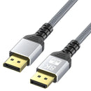 NÖRDIC 50cm DisplayPort to DisplayPort cable ver 1.4 UHD in 60Hz 32,4Gbps 8K 10-bit HDR double-copper 99.99%