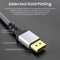 NÖRDIC 50cm DisplayPort to DisplayPort cable ver 1.4 UHD in 60Hz 32,4Gbps 8K 10-bit HDR double-copper 99.99%
