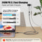 NÖRDIC 50cm USB3.2 Gen2 20Gbps USB-C to C nylon braided extension cable with Power Delivery 240W 4K60Hz