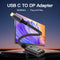 NÖRDIC 50cm USBC to DP 1.4 cable 8K30Hz 4K120Hz 32.4Gbps