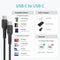 NÖRDIC 5m USB 2.0 USB-C to C cable 2.4A 480Mbps 12W