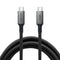 NÖRDIC 5m USB3.2 Gen1 USB-C to C nylon braided cable fast charging 3A 5Gbps Power Delivery PD 60W