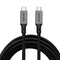 NÖRDIC 5m USB 3.2 Gen 2 USB-C to C nylon braided cable PD3.1 240W 20G 4K60Hz gray