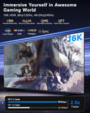 NÖRDIC 5m bidirectional USB-C to DisplayPort 2.1 cable 16K60Hz 8K240Hz/120Hz 4K240/165/144/60 HDR HDCP2.3